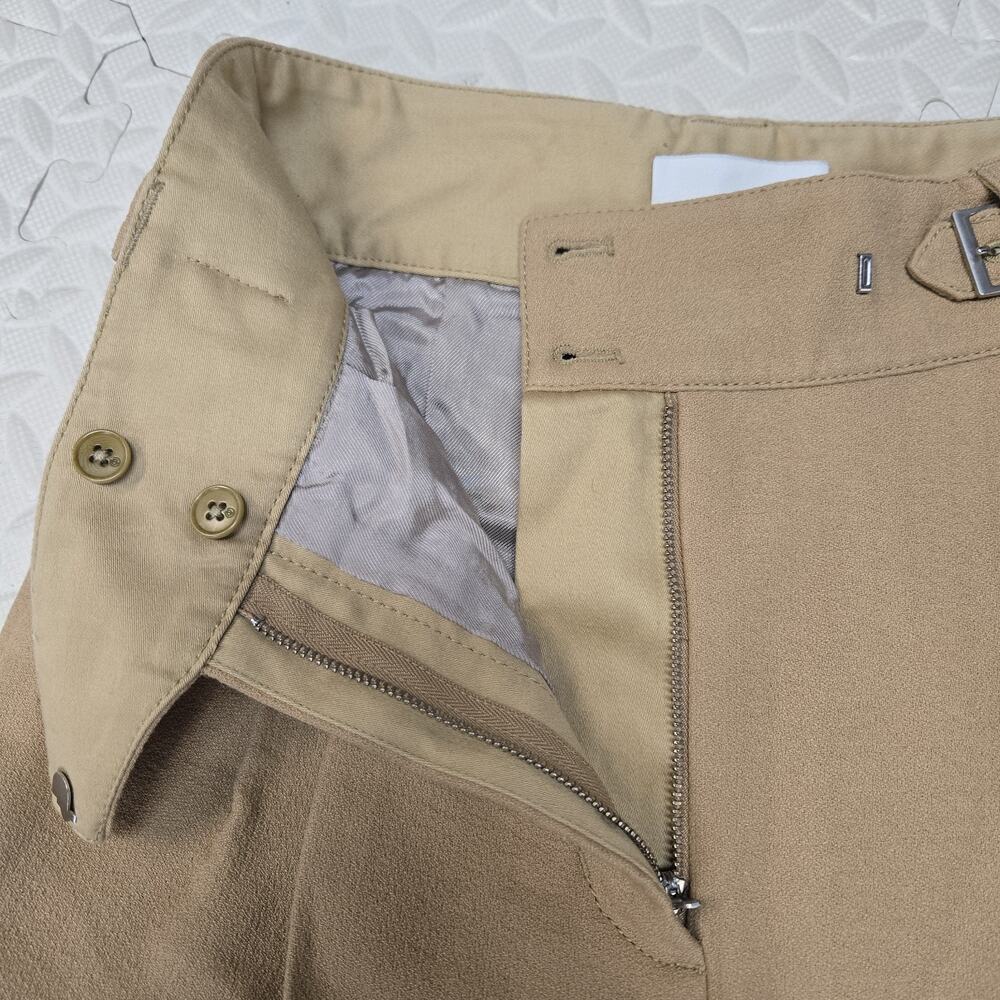 3.1 Phillip Lim Pleated Dress Pants Womens 2 XS Camel Tan High Rise Tapered Leg - Picture 6 of 12